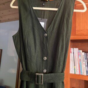Green Sleeveless Jumpersuit